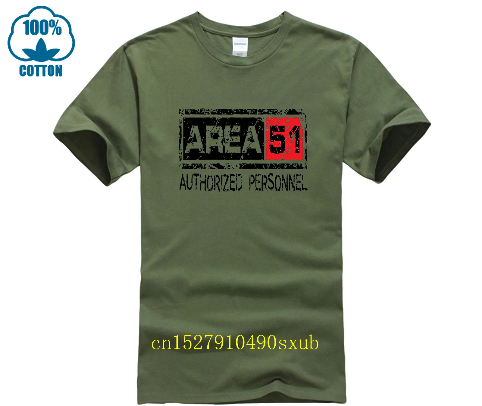 Mens T-shirt Area 51 Authorised Personnel UFO Funny Aliens