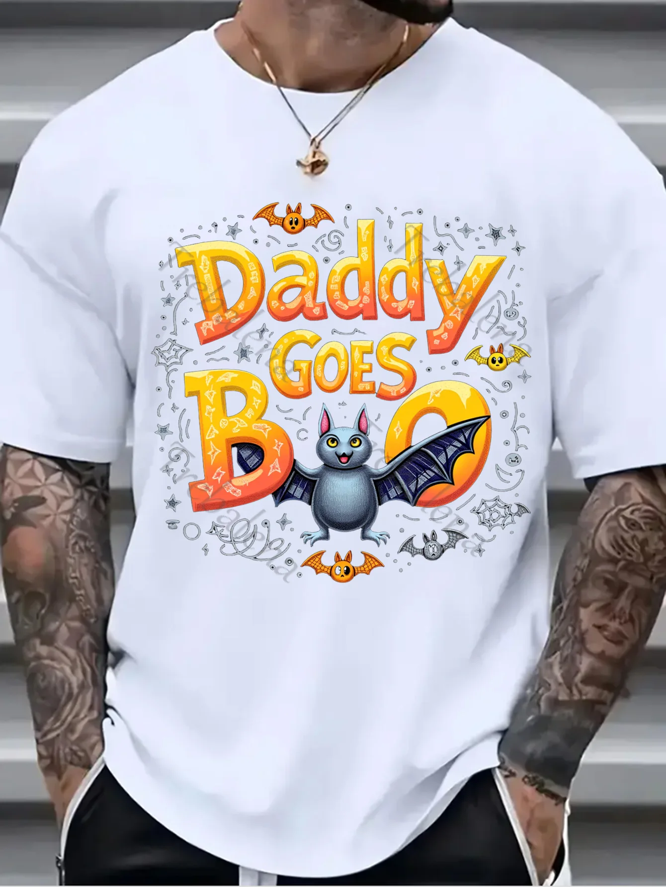 

1pc Wall Tapestry "Funny Bat 'Daddy Goes Boo' Halloween Themed Wall Tapestry"