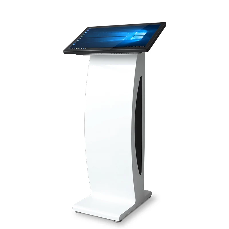 

21.5 Inch Touch Screen Monitor With Kiosk Stand Interactive Touch Screen Kiosk For Shopping Mall Library Meseum White Or Black