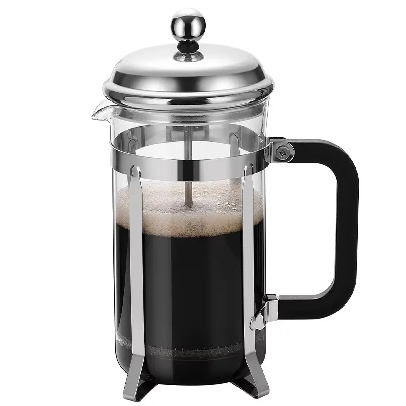 Wholesale Manufacturer Best Sellers Custom Home Tea Coffee Pot Borosilicate Glass French Filter Press