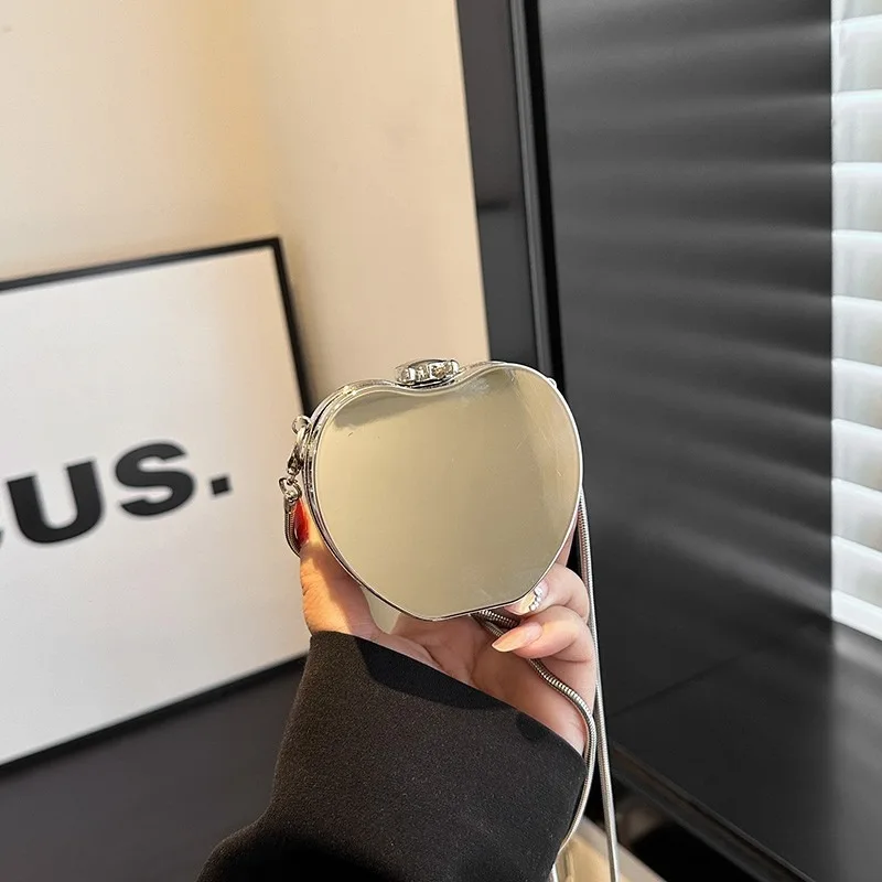 

New women's mouth red envelope high-quality PVC shoulder bag designer mini messenger bag cute earphones money box bag