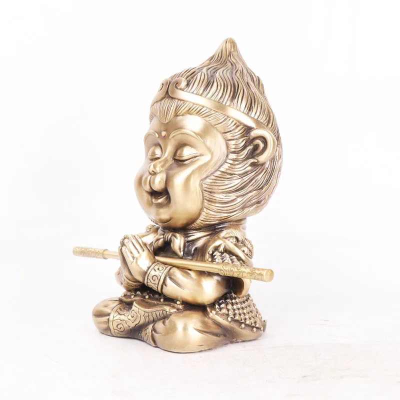 Home Office Decorative Craft Ornament: Bronze Sun , The Great Sage, Sitting Wukong