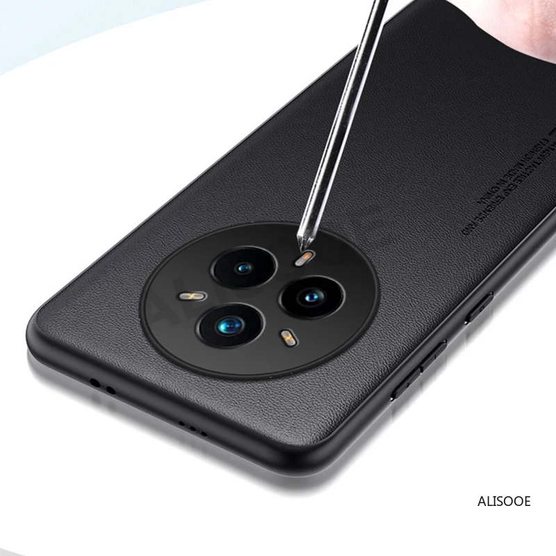 Leder Funda für Realme 14 Pro Plus/15 Pro Fall Luxus Plain Leder Schutzhülle Capa für Realme 14 Pro Fällen