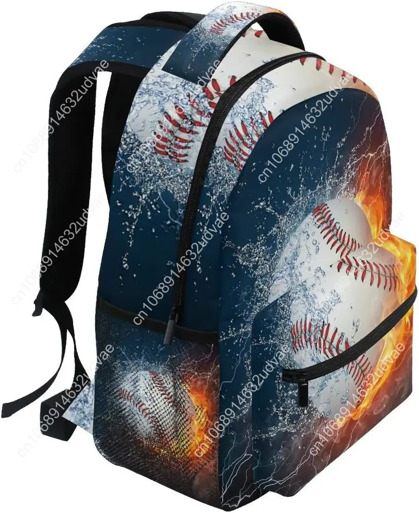 Baseball Kids Backpack For Boys Girls, Baseball School Backpacks Bookbag Elementary School Bag Book Bag Daypack Travel B