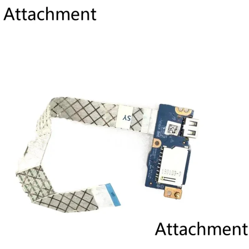 FOR Dell Inspiron 14 3482 USBCard Reader IO Board WCable pn 6RD8G 06RD8G LS-G711P