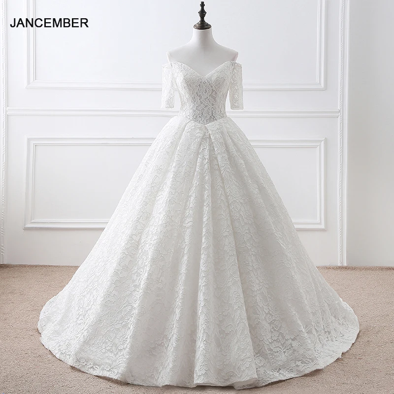 Customized Sexy Mermaid Lace Wedding Dresses V-neck Off The Shoulder Bride Gowns With Train Backless Button Robe De Mariée