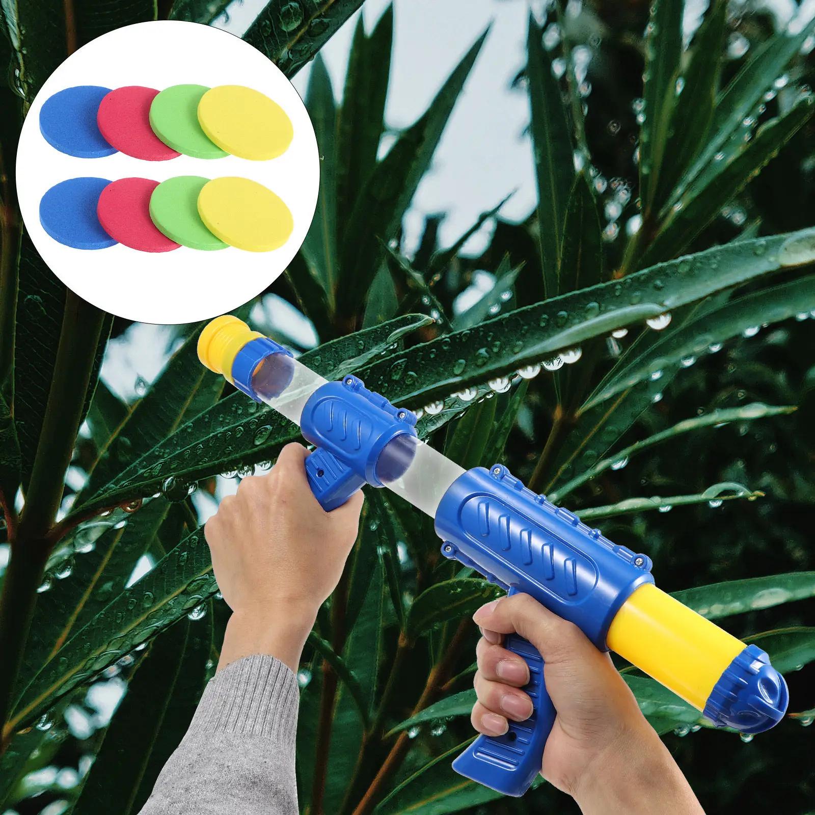 

4 Bags Mini Foam Discs Disc Launcher Lightweight Soft Launcher Accessories for Kids Hand Eye Coordination Shooting Replacement