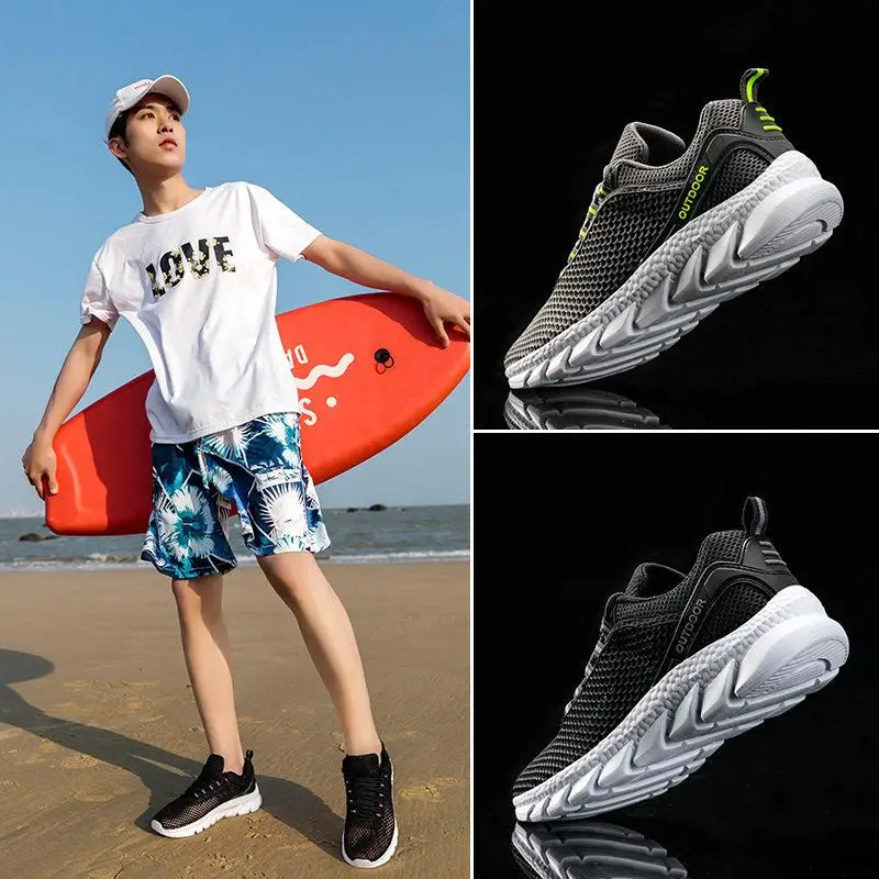 

Breathable Hiking Shoes Couples Model Outdoor Casual Sports Water Crossing Mesh Shoes Summer New Arrival Mountain Naier
