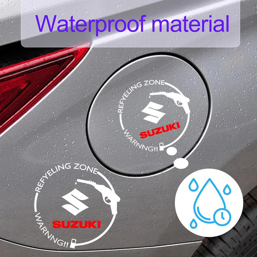 

Car Fuel Tank Cap Emblem Sticker Body Trunk Decor Decal For Suzuki Grand Vitara SX4 Swift Jimny Ignis Alto Accessories Valve Cap