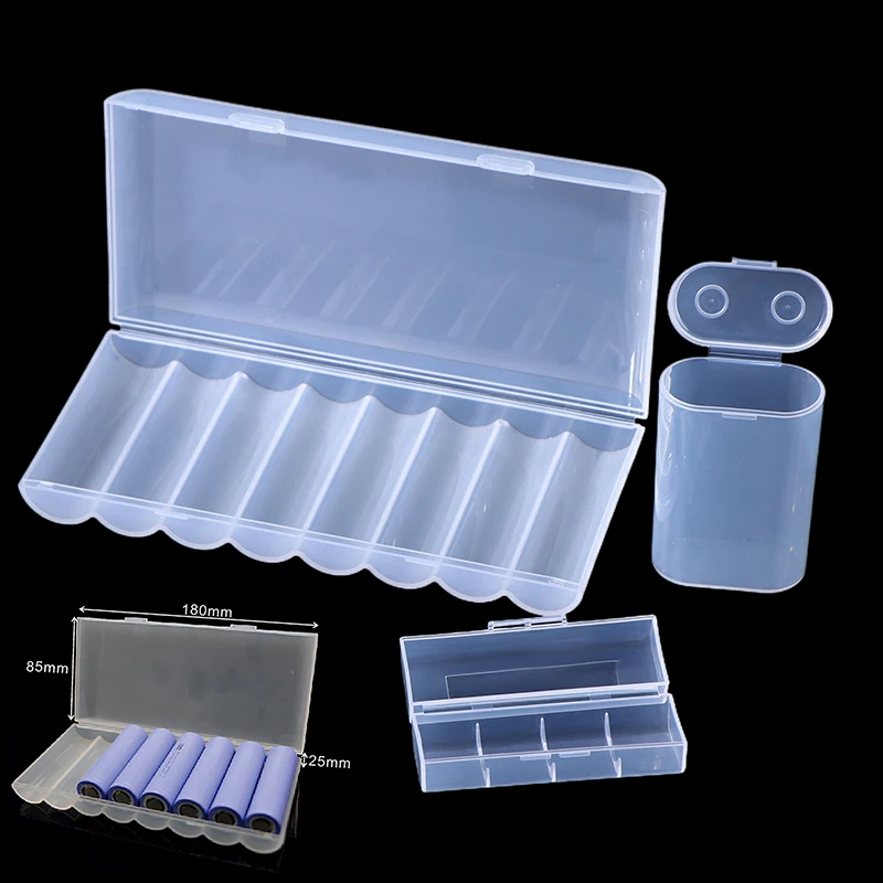 New-1/3PCS 1 Section/2 Section/4 Section/8 Section 21700 Battery Anti Fall Protection Box 21700 Battery PP Plastic Storage Box