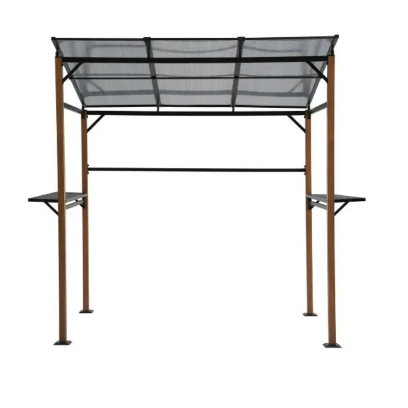

Courtyard household barbecue simple installation small tent outdoor oven sunshade rainproof canopy wrought iron canopy