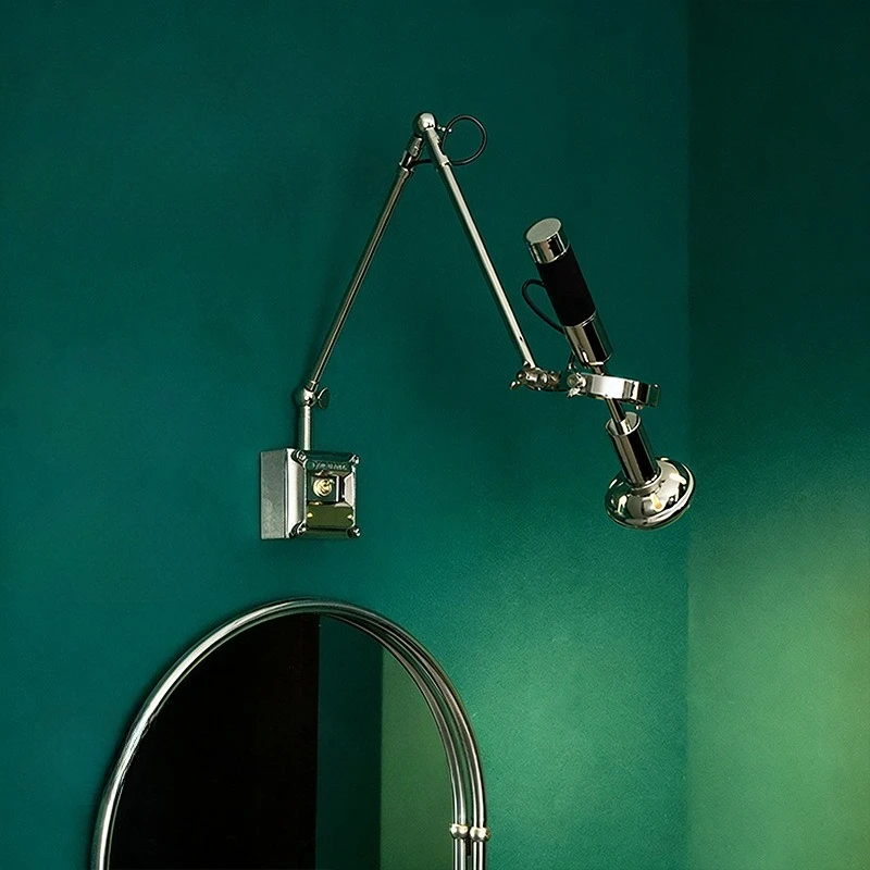 

Настенные светильники-бра в винтажном индустриальном стиле с поворотным кронштейном, из кованого железа, для гостиной, спальни, прикроватные, с гальваническим покрытием