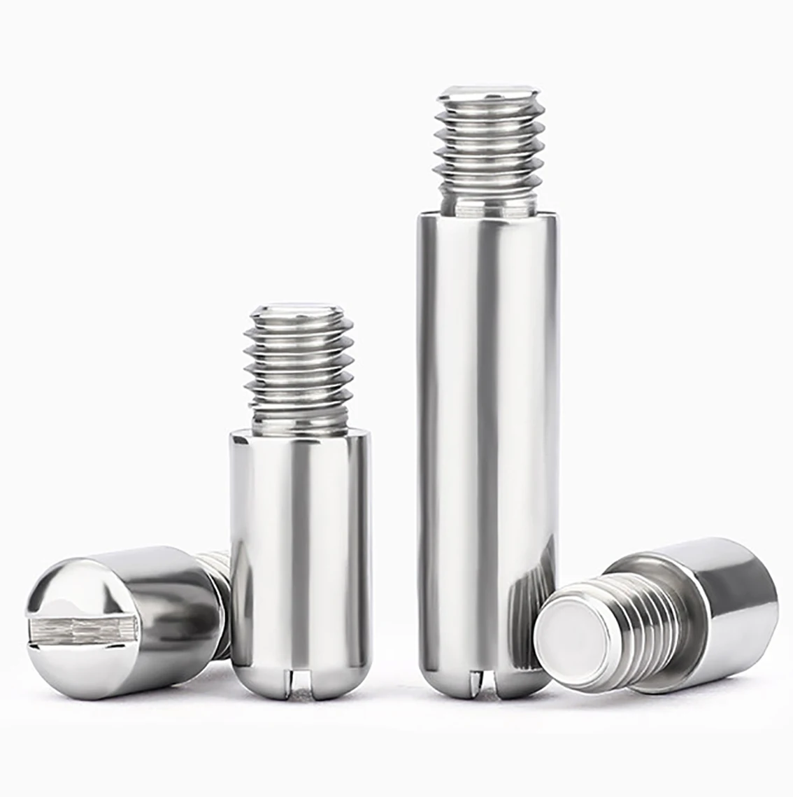 GB831 Slotted Dome External Thread Cylindrical Pin Locating Pin Shaft M2M3M4M5M6-M10 304 Stainless Steel Locating Pin Screw Bolt
