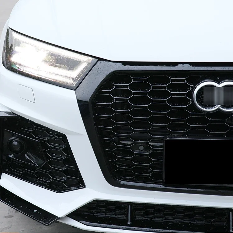 Body Kits For Audi Q5L upgrade star shine Style front bumper with grille diffuser exhaust pipe 2018-2020