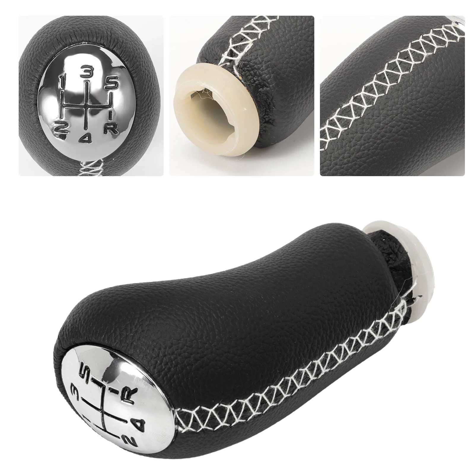 Suitable for Renault Captur 1 MK1 2013-2019 5-Speed Leather Manual Selector Transmission Gearbox Shifter Handle