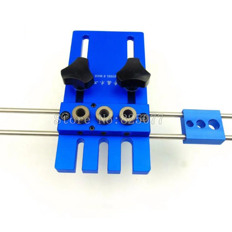 1PCS High Precision Dowel Jigs Kit DIY Woodworking Joinery 3 in 1 Drilling Locator Drilling Guide Kit Woodworking Tool FK1007