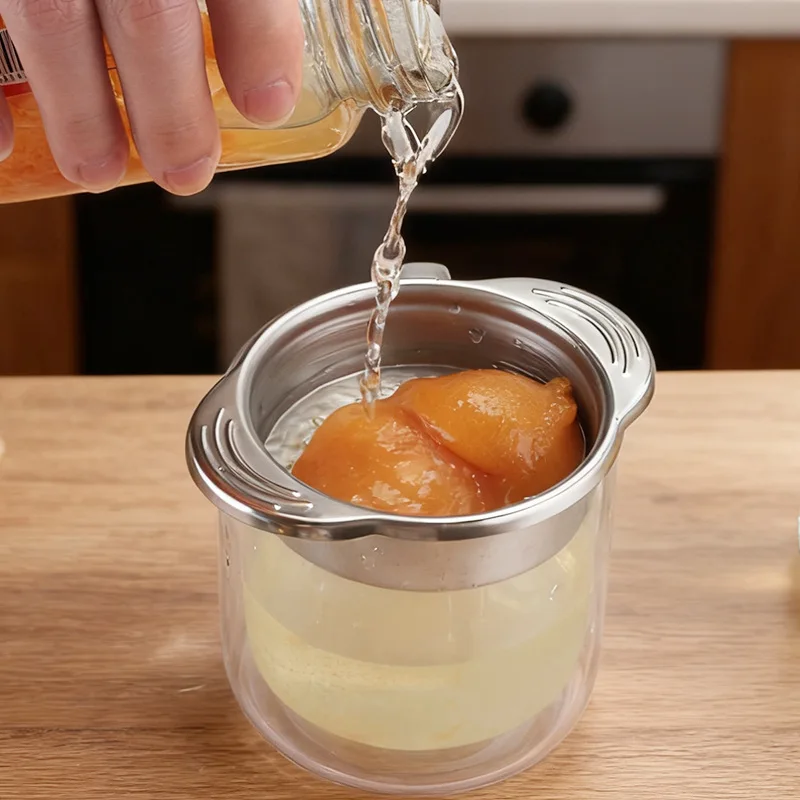 

304 Stainless Steel Universal Food Strainer High Temperature Resistant Colander Multi Purpose Drainer Sieve for Beans Fruits