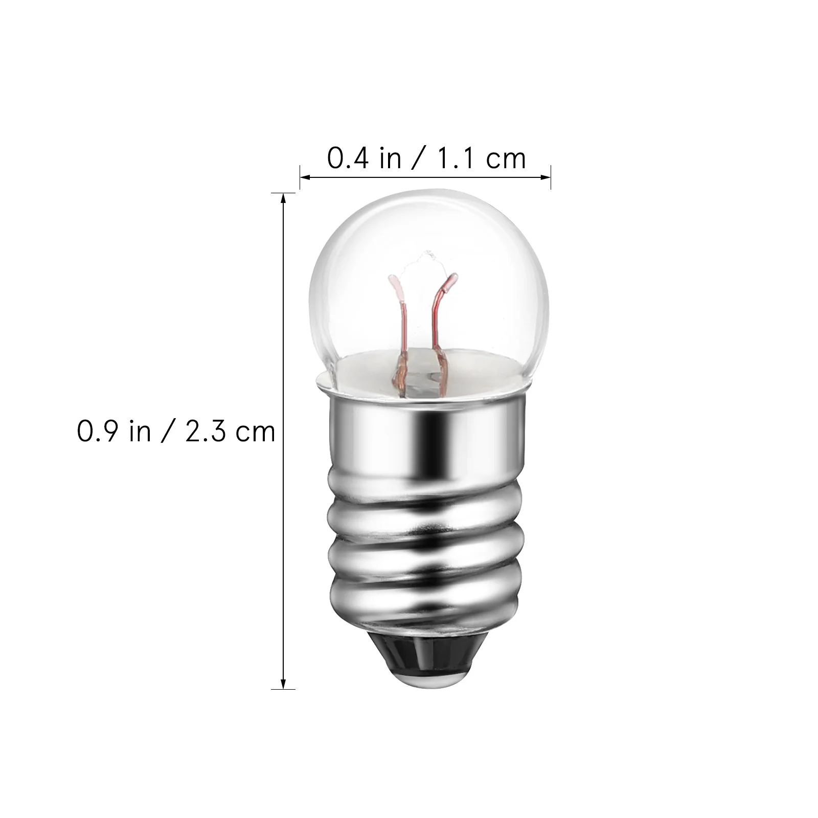 

50 Pcs Tiny Light Bulbs LED for Microscope Hobby Lights Models Silver Science Lightbulbs