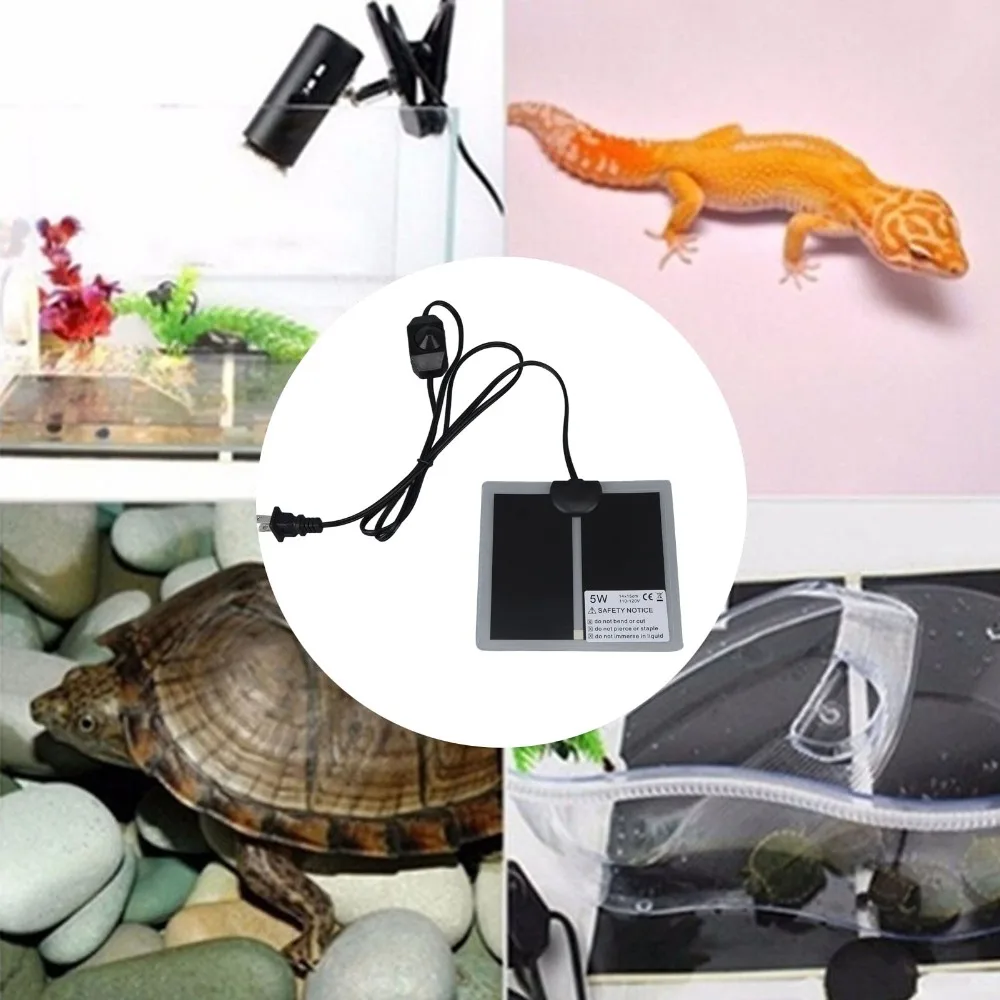 Adjustable Temperature Electric Warming Mat Rapid Heating Indoor Use Reptile Heat Pad Waterproof Design Electric Powered