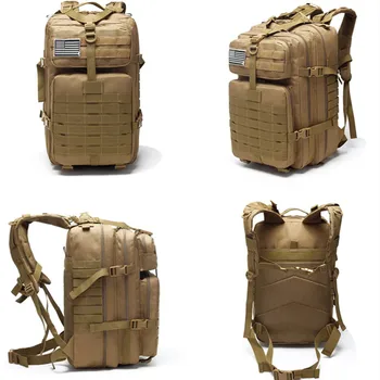 배낭 야외 레저 대용량 배낭 하이킹 캠핑 사냥 백팩, 50 리터, 2025 신제품