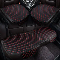 Car Seat Cover Seat Back Cushion Pu Leather Minimalism Seat Cushion Universal Soft Wear-resistant Four Seasons