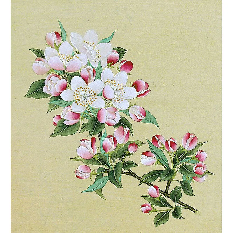 Suzhou Embroidery Kit for Beginners DIY Hand Embroidery Starter Set Flower Grass Bird Floral Pattern Self-Learning Needlework