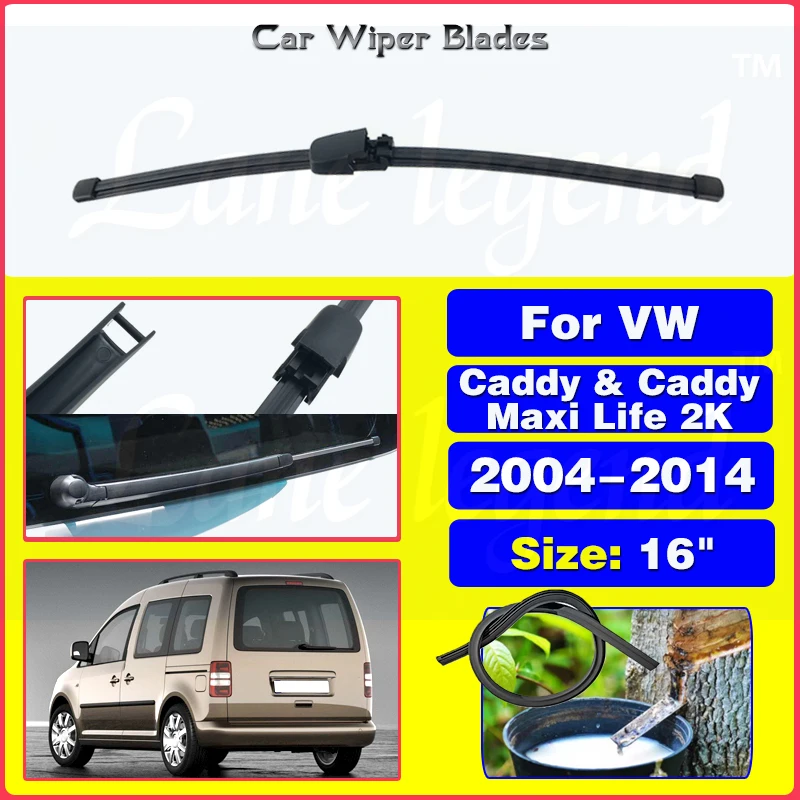 

Car Wiper 16" Rear Wiper Blade For VW Caddy & Caddy Maxi Life 2K 2004 - 2014 Windshield Windscreen Clean Tailgate Window Brush