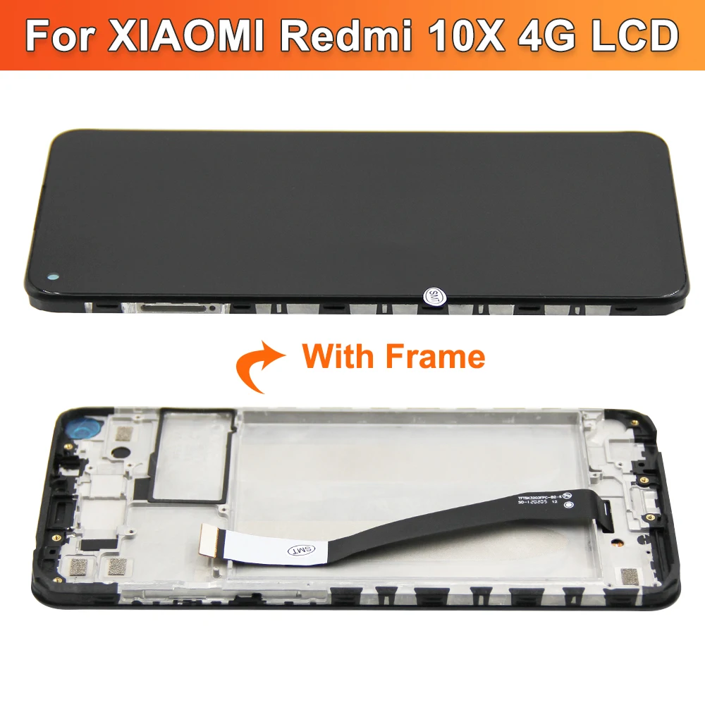 TESTED AMOLED For Xiaomi Redmi Note 9 4G LCD Display Touch Screen Replacement For Redmi 10X Screen M2003J15SG M2003J15SC Display