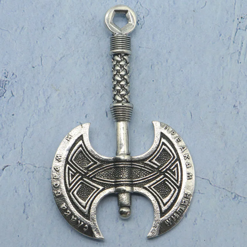 اشتر 3 واحصل على 1 مجانًا، يوصى به بشدة 15 جرامًا ثلاثي الأبعاد على شكل فأس كبير من الفولاذ المقاوم للصدأ للرجال