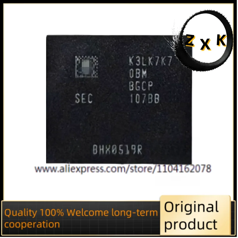 K3LK7K70BM-BGCP D9ZNT Snapdragon 888 8GB upper cover 496 ball 5th generation running memory font IC