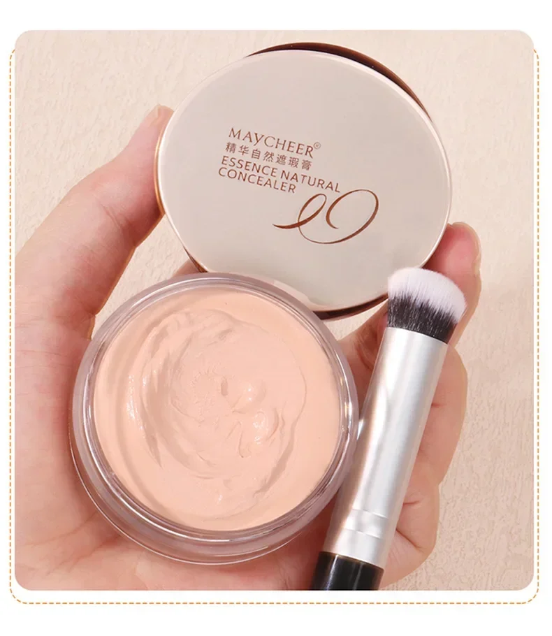 4색 방수 풀 커버리지 컨실러 문신 흉터 여드름 자국 다크서클 자연스러운 마무리 파운데이션 모든 피부톤용