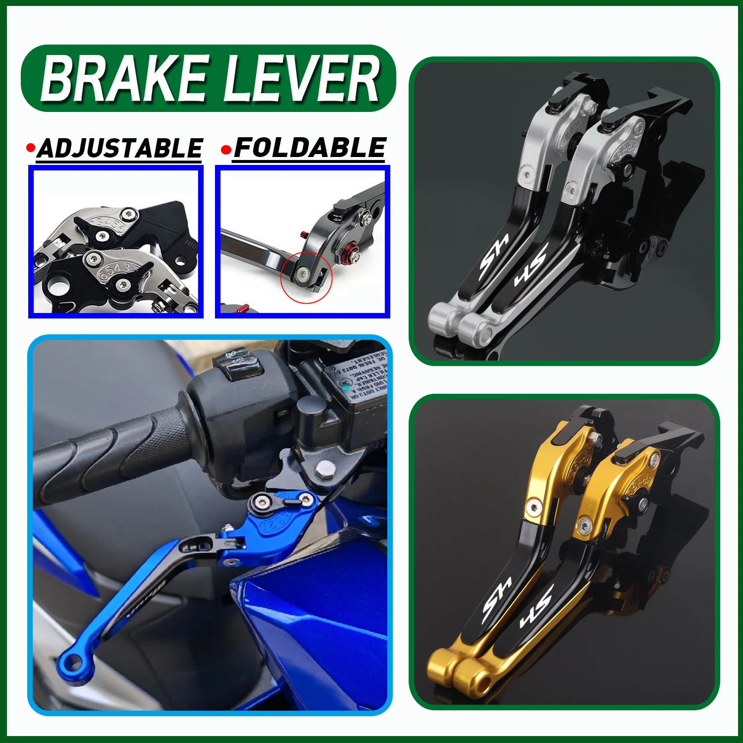 For Honda SH 350i/300i/160i/150i/125i 2005-2024 Accessories Brake Lever Clutch Lever Set Adjustable Folding Handle Guard Levers