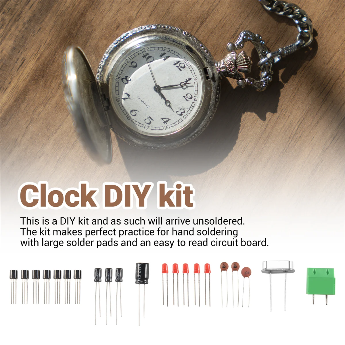 AT89C2051 6 شاشة LED رقمية ساعة إلكترونية لتقوم بها بنفسك عدة استقبال للتدفق