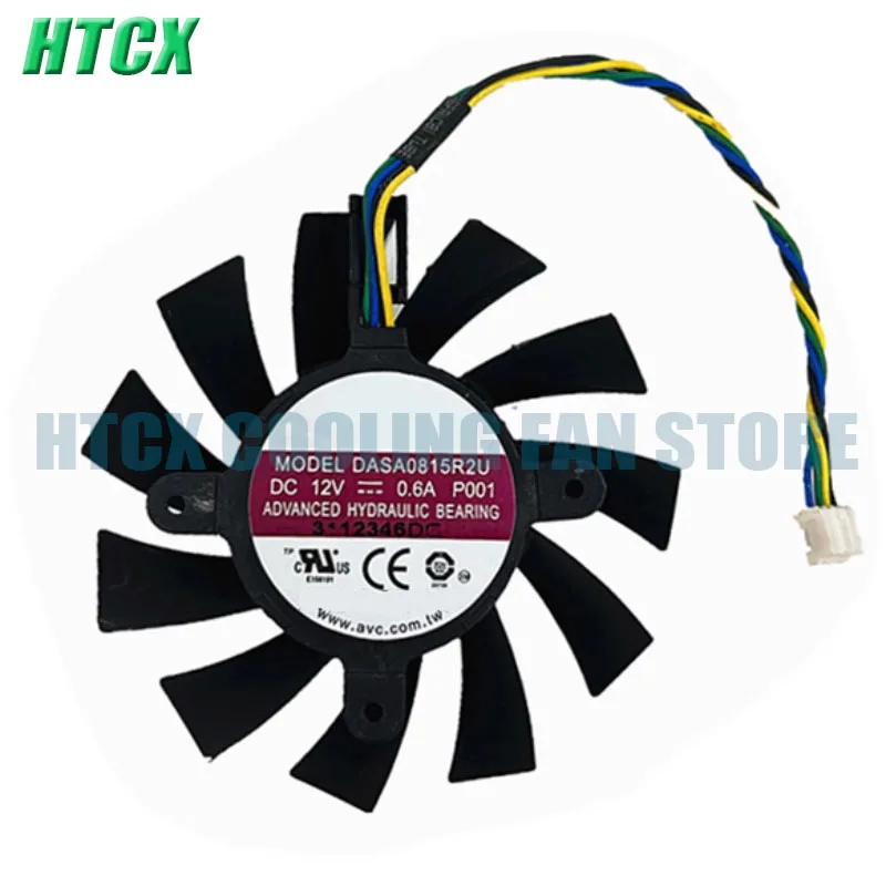 Genuine original for GTX460 550TI four-wire DASA0815R2U DC12V 0.60A 75mm diameter cooling fan