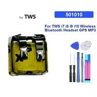 501010 Premium Replacement Safe For Tws I7 I8 I9 I10 Wireless Bluetooth Headset Gps MP3 MP4 3D Glasses Earphone Battery 40Mah