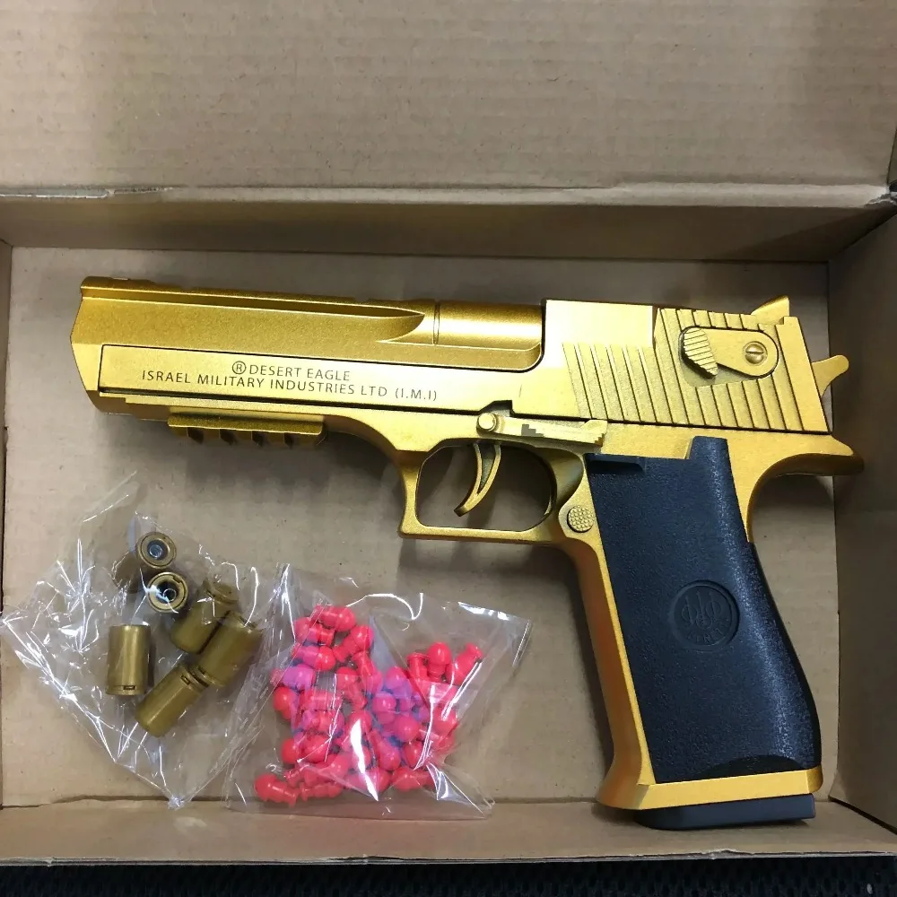 

Игрушечный пистолет Desert Eagle с непрерывной стрельбой, механический, с выбросом гильз, декомпрессионная игрушка, пустой пистолет с мягкими пулями, подарок