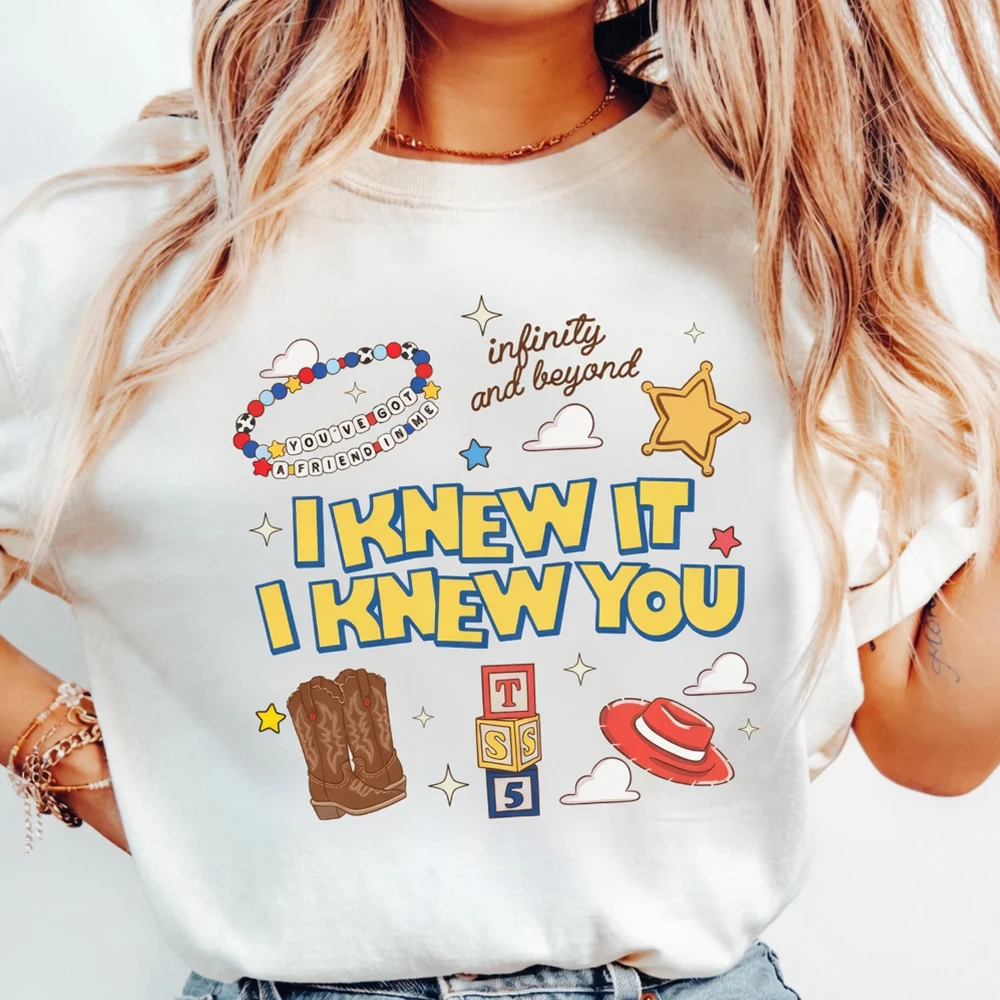 Retro I Knew It I Knew You Were Turning 5 Shirt TS and Friend T-shirt Woody Infinty and Beyond Tee Family Vacation Matching Top