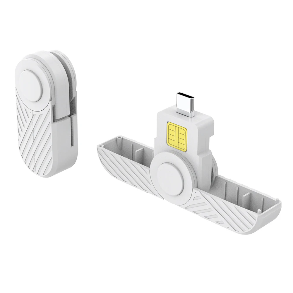 Portable ID CAC Card Reader Type-C ATM Card Visa Reader for Digital Certificate Security for Government ID ActivClient AKO