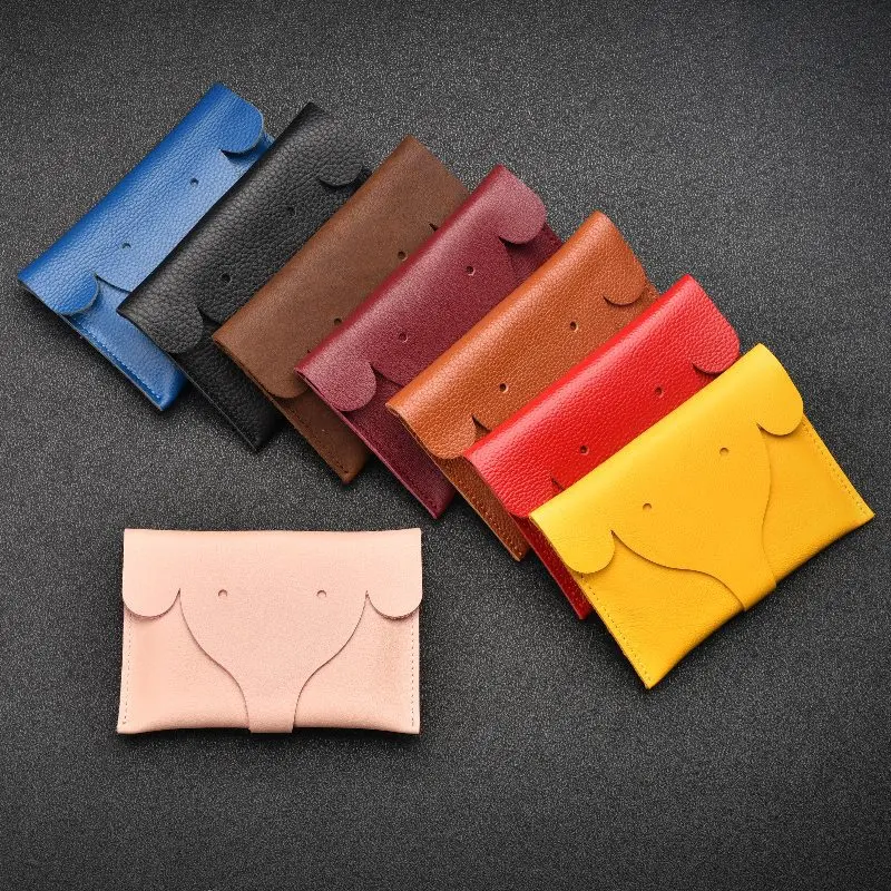 Unisex Minimalist Ox Pickup Bag, Coin Purse, Mini Card Storage Bag, Driver's License Holder