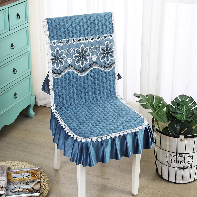 Autumn and winter warmth insulation thickened flannelette one-piece chair cover chair cushion padding