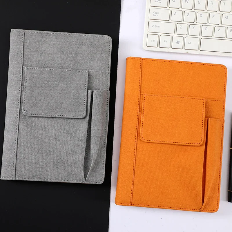 1Pc Refillable Faux Leather Journal Notebook A5 Hardcover 200 Pages Thick Paper Notebooks Cover for Students Notebook Stationery