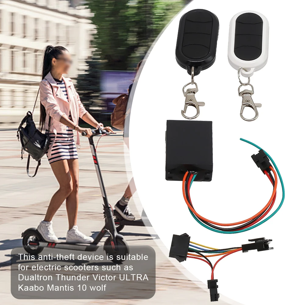 Brand New High Quality Anti-theft Device With Two Switch Anti-Theft Set Ebike Electric Bicycle For Dualtron Riding Supplies