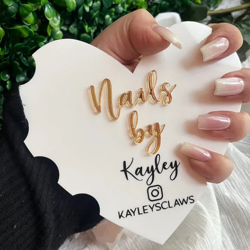 Heart Nail Technician Beauty Salon Prop Nailfie Prop Business Sign Nail Artist Gift Nail Advertising Social Media Tool Nail Sign