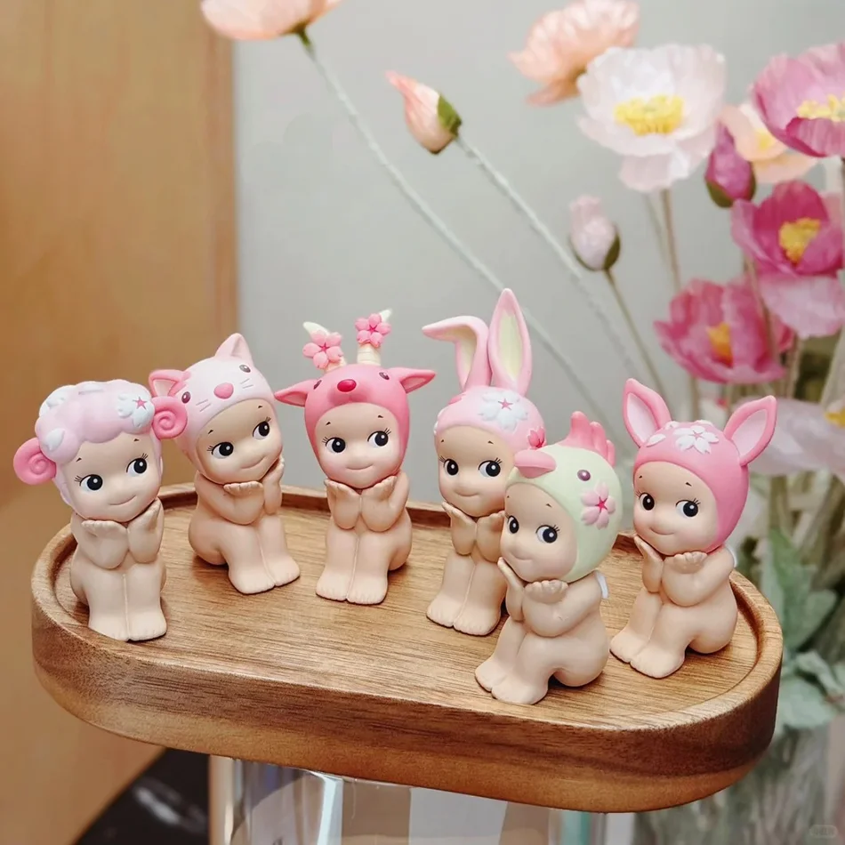 Anime Figures Ornaments S Mini Figure - Animal Series Cherry Blossom New Arrival Cute Dolls Mystery Box Collectible Toys