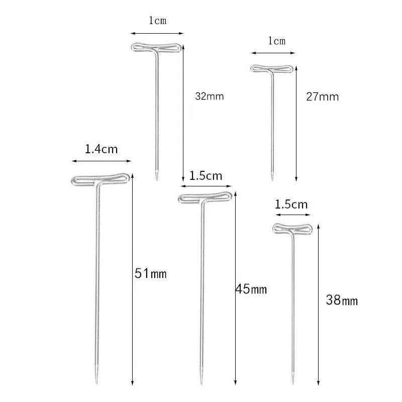 100 sztuk krawiec ze stali nierdzewnej proste pikowanie szpilki drobne satynowe szpilki z główką kulkową 26mm do tworzenia biżuterii DIY narzędzia