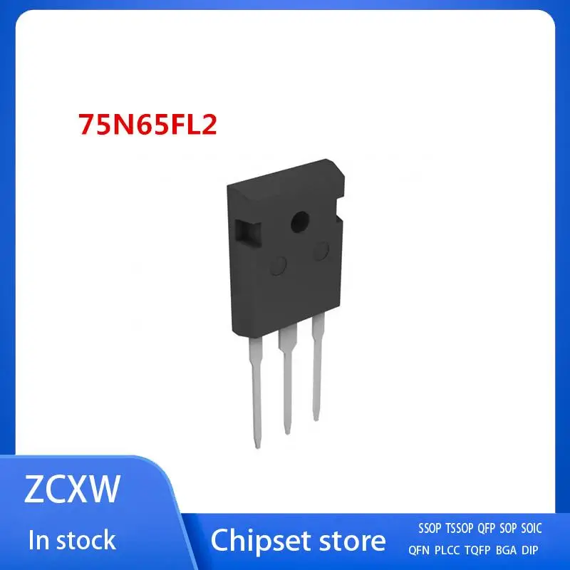 

5PCS/LOT NGTB75N60FL2WG 75N60FL2 NGTB75N65FL2WAG 75N65FL2 TO-247 75A 600V