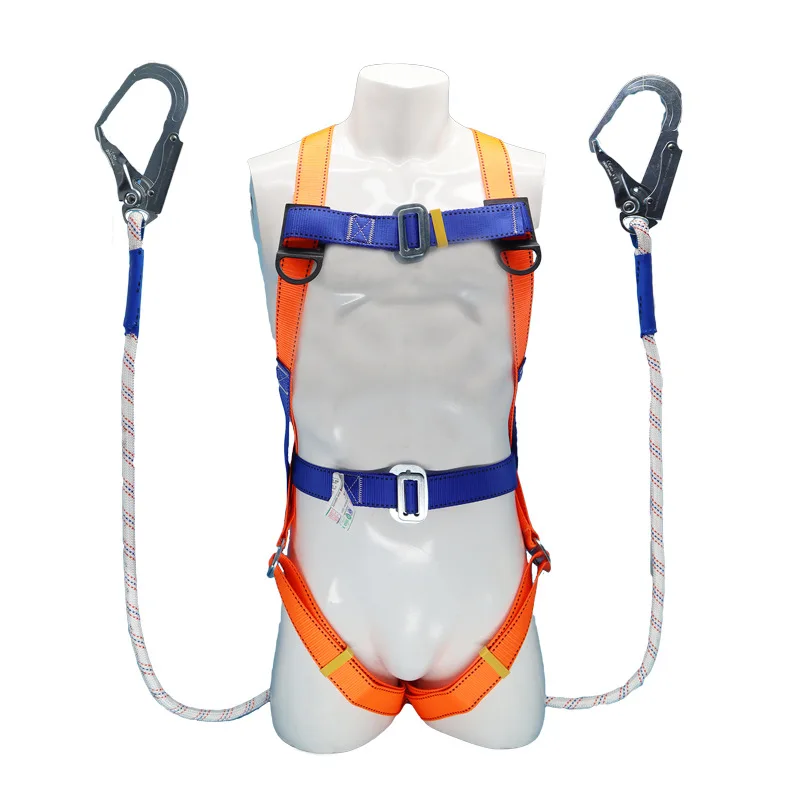 

Пятиточечный страховочный пояс Anhui с двойным крюком и буфером для защиты от падения, специально для высотных работ