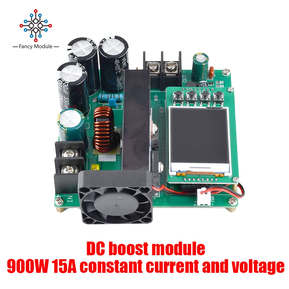 900W DC-DC Boost Converter 9V~60V to 10V-120V High Precise LCD Display Control Step Up Down Module Voltage Transformer Regulator