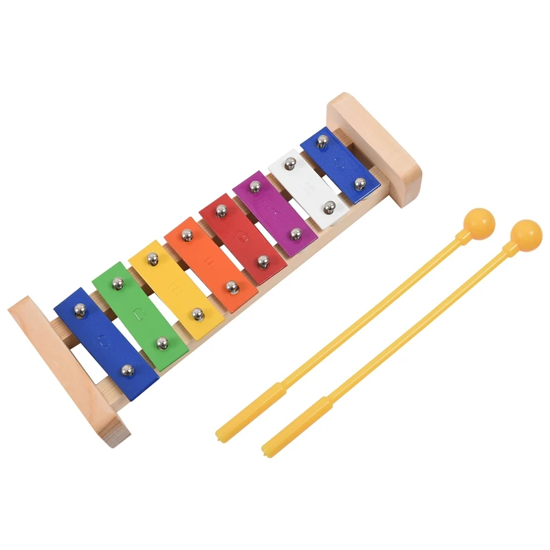 20 Pcs Toddler & Baby Musical Instruments Set - Percussion Toy Fun Toddlers Toys Wooden Xylophone Glockenspiel Toy Rhythm Band S