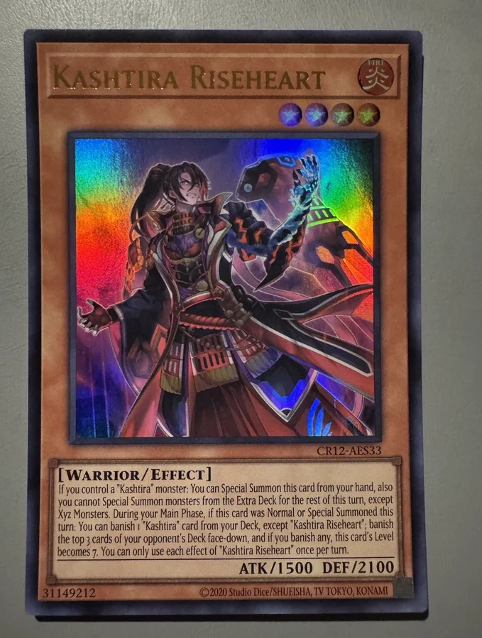 Yugioh KONAMI Duel Monsters CR12-AES33 Kashtira Riseheart Ultra Asian English Collection Mint Card
